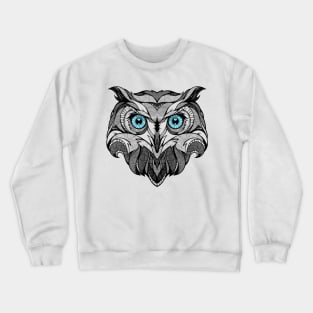 Owl Art best funny cute owl fans gift for Men Women Crewneck Sweatshirt